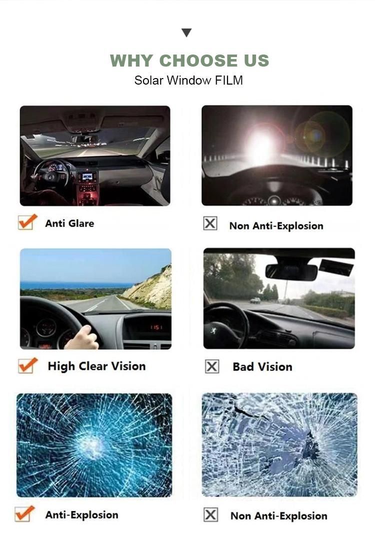 Air-75 Clear Vision Tints Car Solar Window Film for Windshield Stickers Sun Protection Nano Film