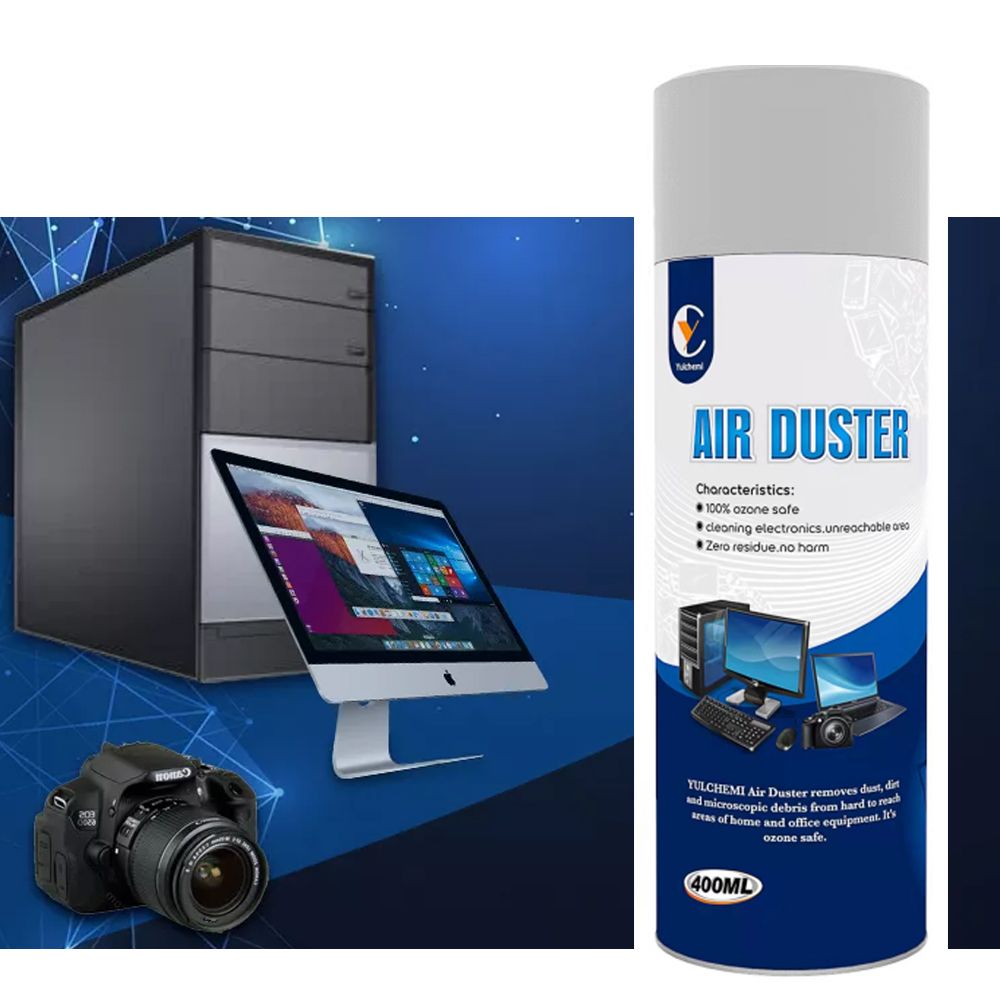 Non Toxic Computer Keyboard Camera Cleaner Spray Compressed Canned Air Duster