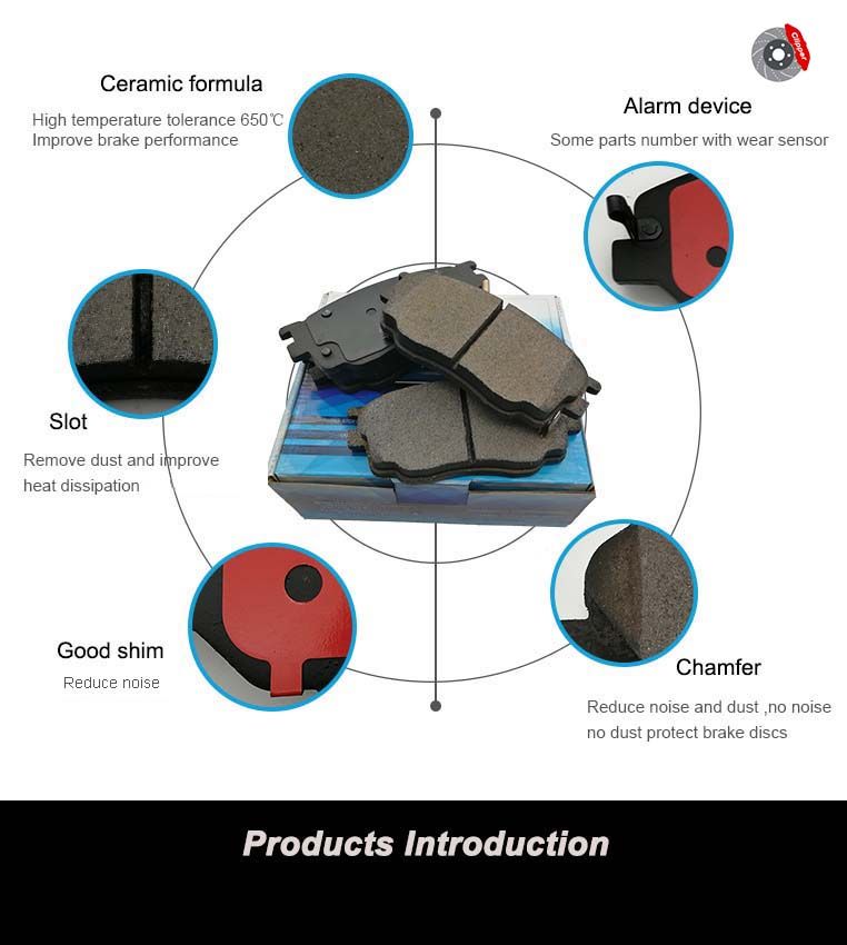 Ceramic Brake Pads D1202 for KIA and Hyundai