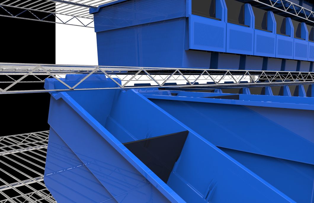Eco-Friendly Bulk Stocks Shelf Plastic Bin for Rack