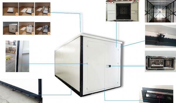 Portable Self-Storage Flat Pack Container House Prefab Cabins for Wholesales