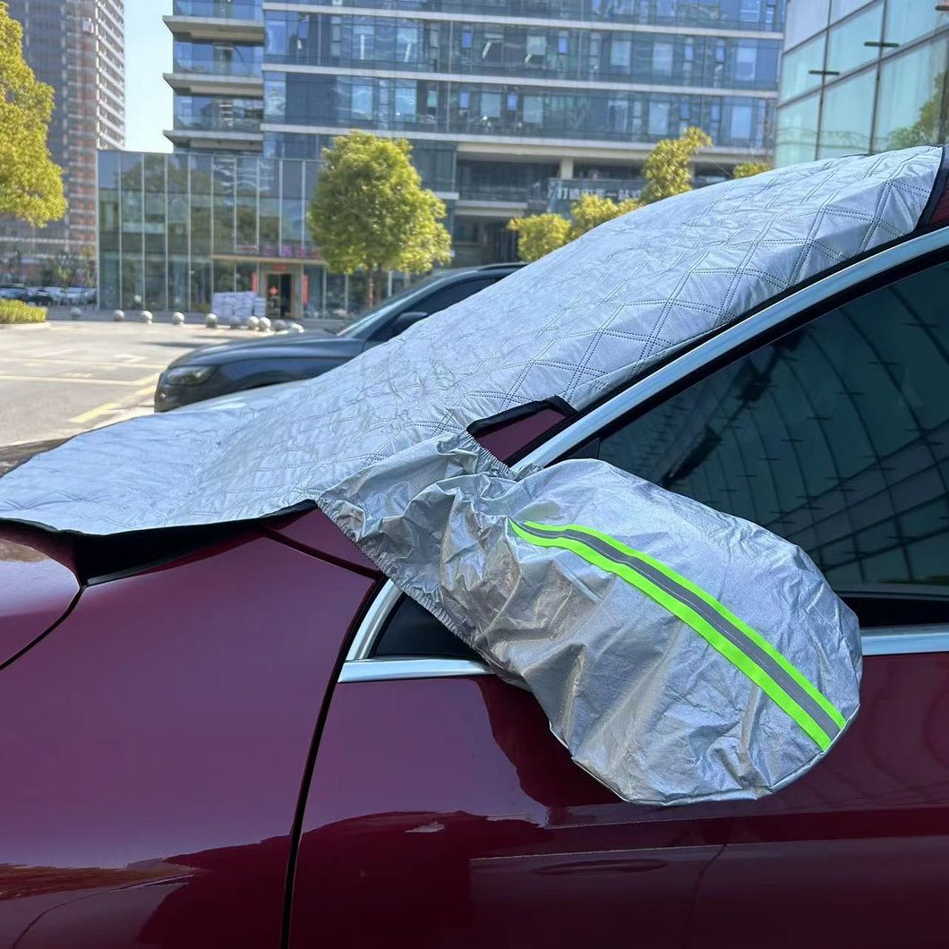 Factory Supply Customized 4 Layer Aluminum Film Waterproof Car Windshield Cover