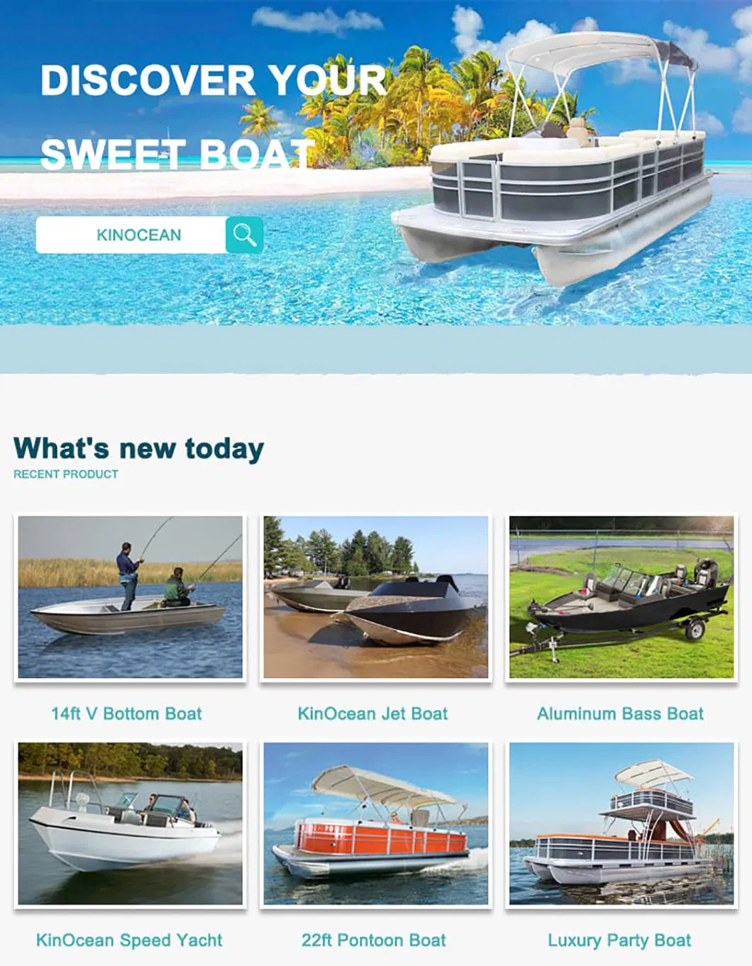 Kinocean 22 Foot Luxury Aluminum Commercial Pontoon Party Boat for Sale