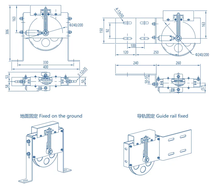 Elevator Speed Governor Tension Device for Passenger Elevator