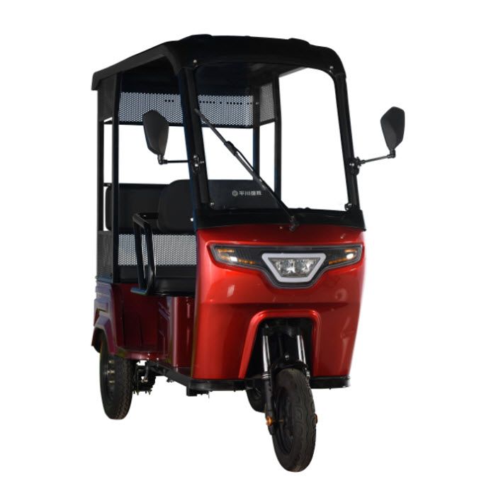 QS Factory 500W Mini Electric Bajaj for 2 Passengers or Family Travel Use Motor Tuk Tuk Small Auto Rickshaw