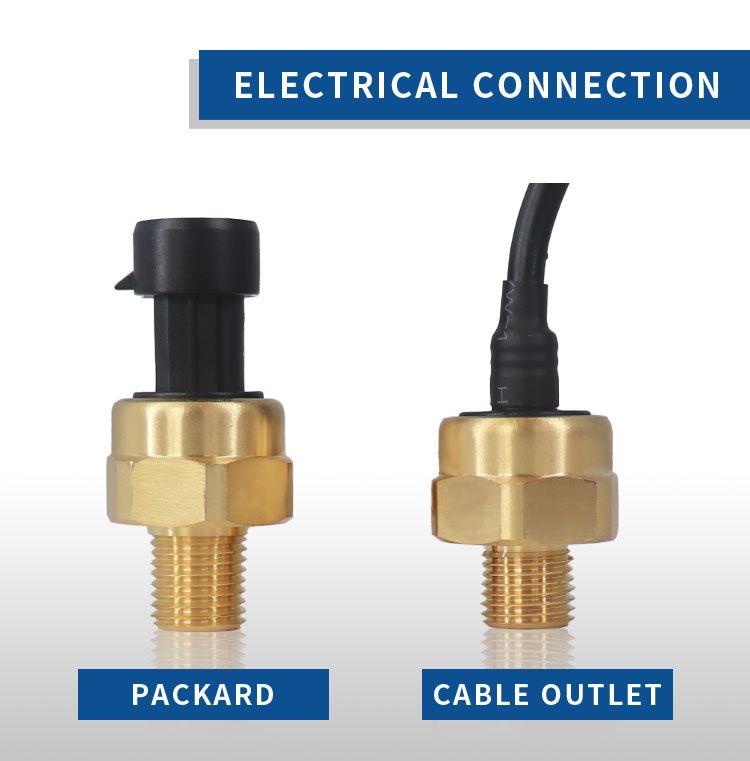 0.5-4.5V G1/4 NPT 1/4 Ceramic Brass Pressure Sensor for Liquid Gas Steam