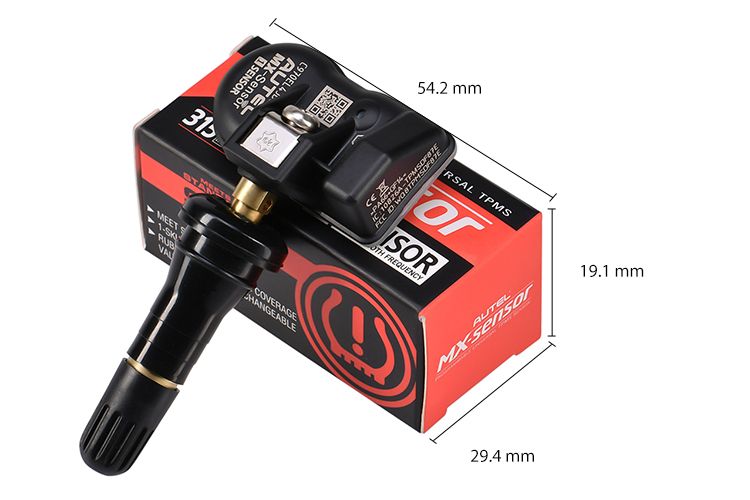 Autel Mx-Sensor Tire Pressure Sensor 2 in 1 TPMS Sensors 315MHz 433MHz, Replaced OEM Tire Sensors Battery Life More Than 5 Years