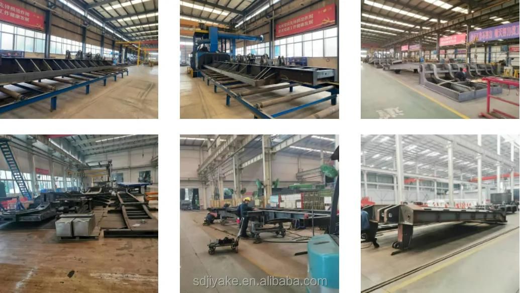 3 Axles 40 80 100 Ton Payload Gooseneck Excavator Transport Lowbed Low Bed Semi Truck Trailer