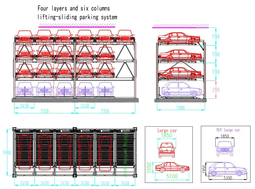 Car Parking Equipment Automatic Car Stacker Vertical Smart Parking System
