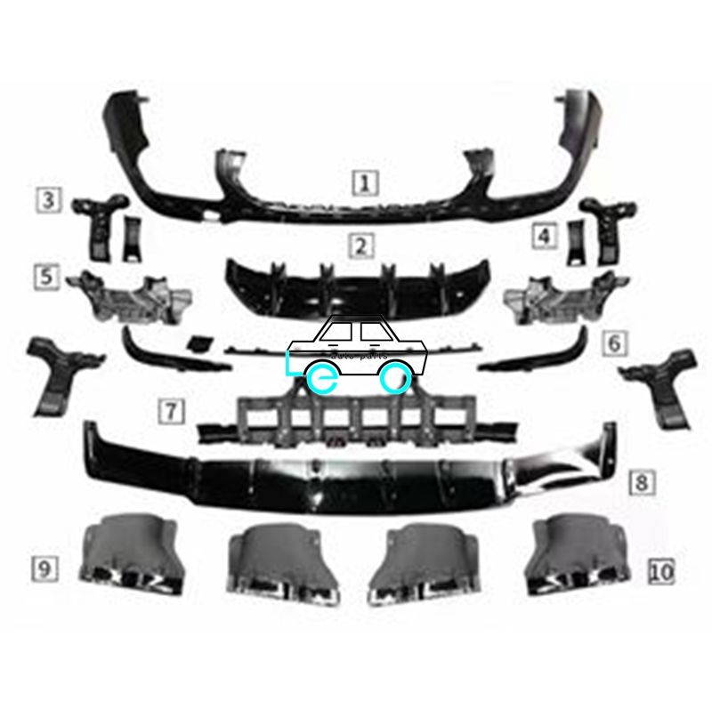 Rear Diffuser Lip Rear Bumper Lip Diffuser for Benz Glc Class Glc Rear Diffuser 63 20+