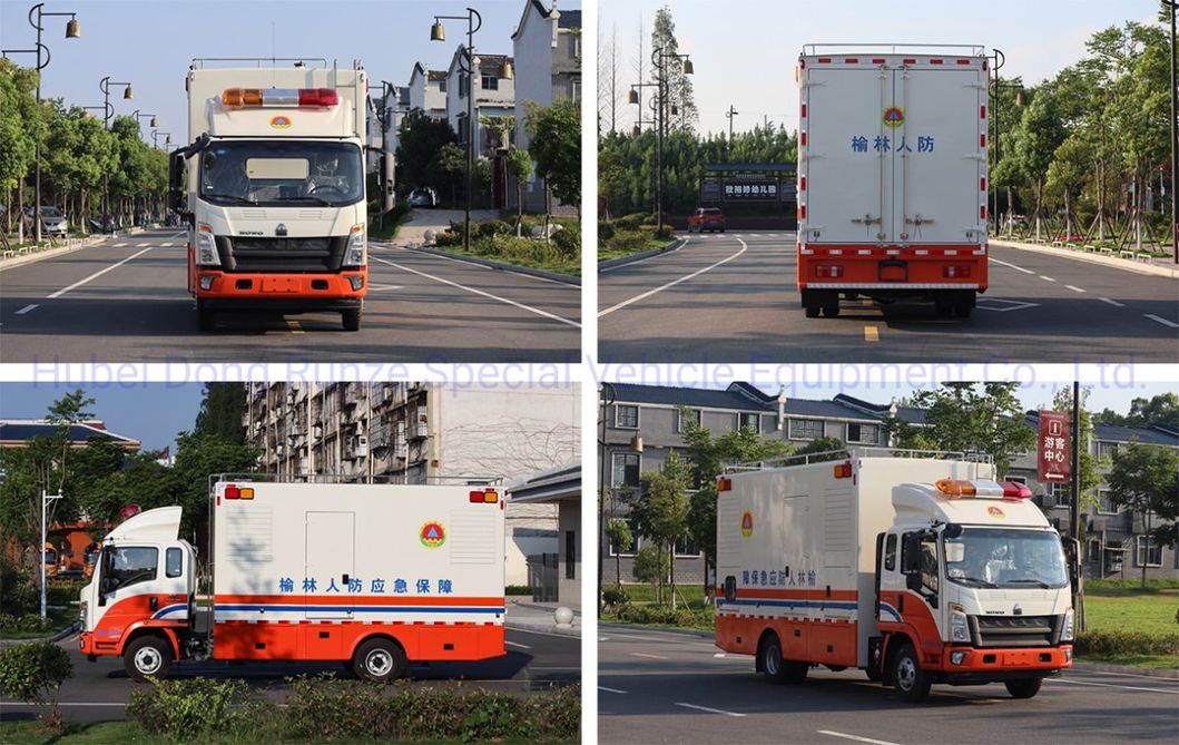 Customizing Sinotruck HOWO Truck Mounted Generator 50-120kw Electric Power Supply