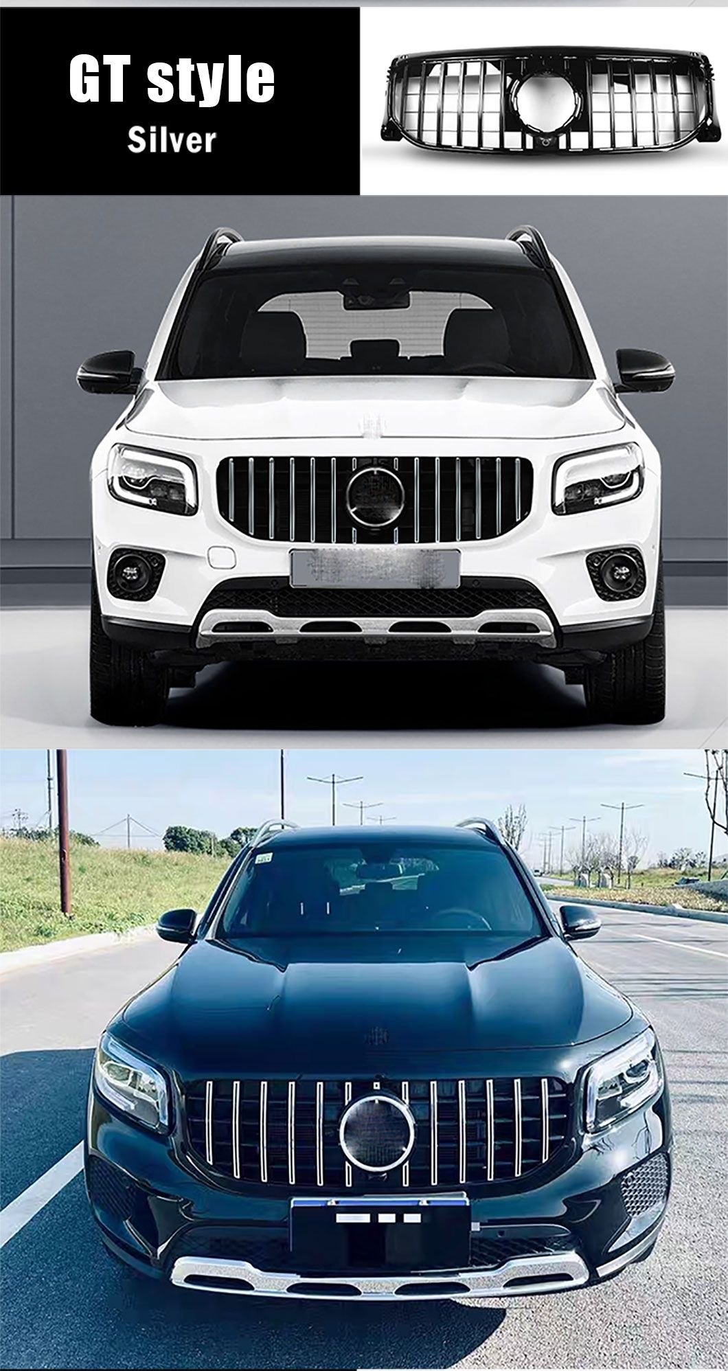 Diamond Grille for Benz Glb Class W247 Glb200 Glb180 Glb220 2020-2023