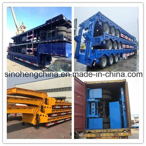 Excavator Transportation Gooseneck Low Bed Semi Trailer 3 Axles