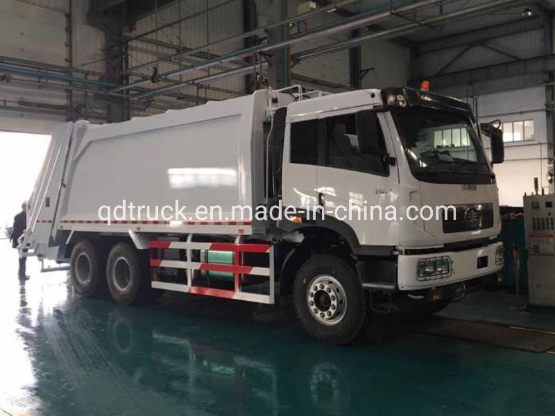 Made in China FAW 18m3 compressed garbage compactor waste truck