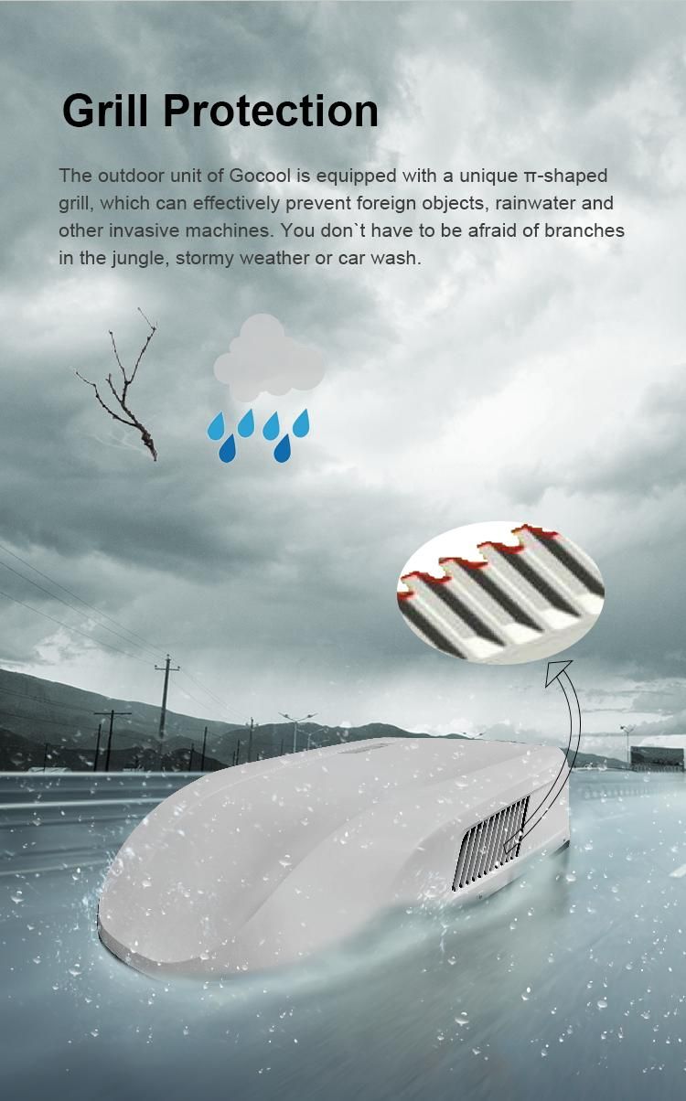 Puremind 9000/12000BTU Inverter Rooftop RV Air Conditioner for Truck Car