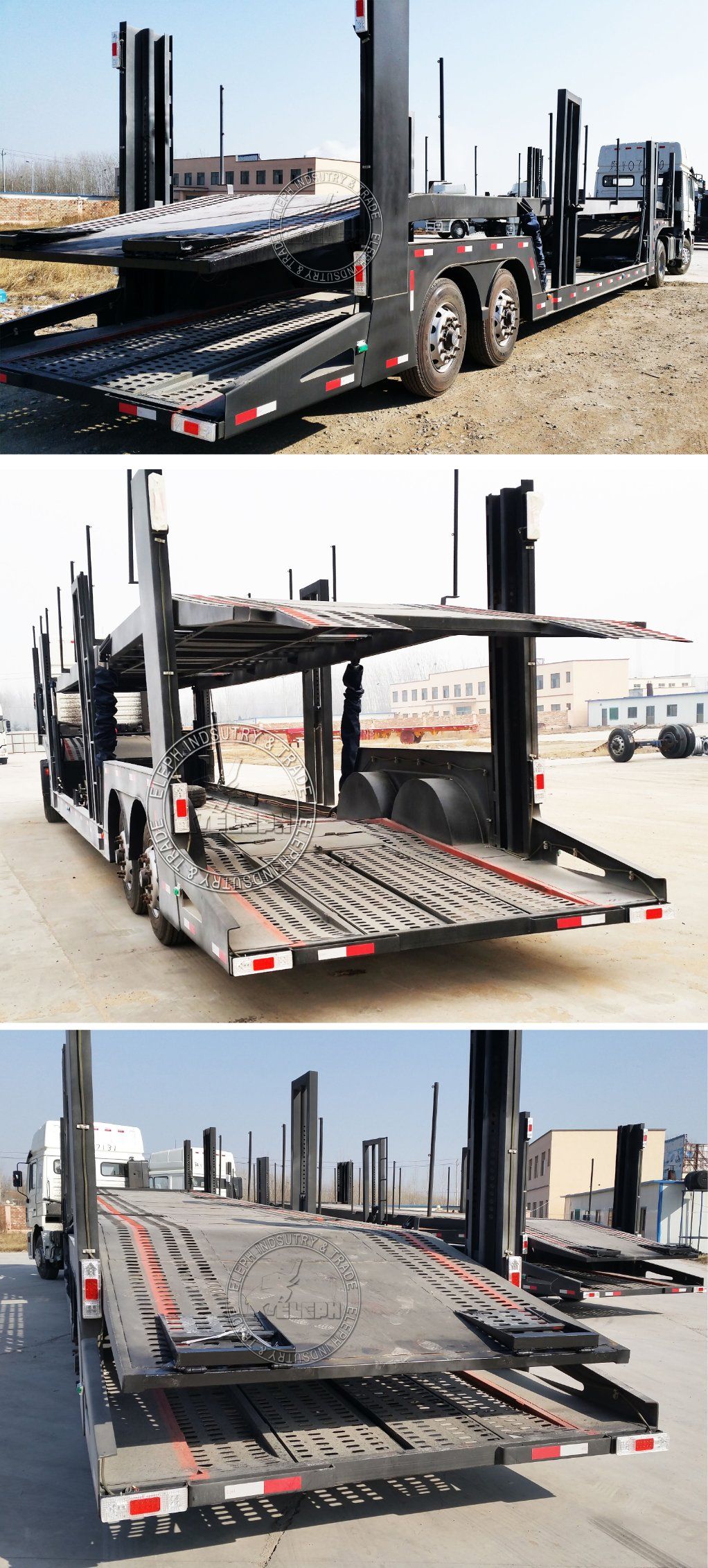 SUV Vehicle Hauler Transport Carrier Truck Semi Car Trailers