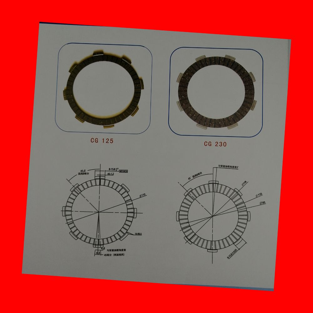 High Quality Motorcycle Part Motorcycle Clutch Plate for YAMAHA Mate90