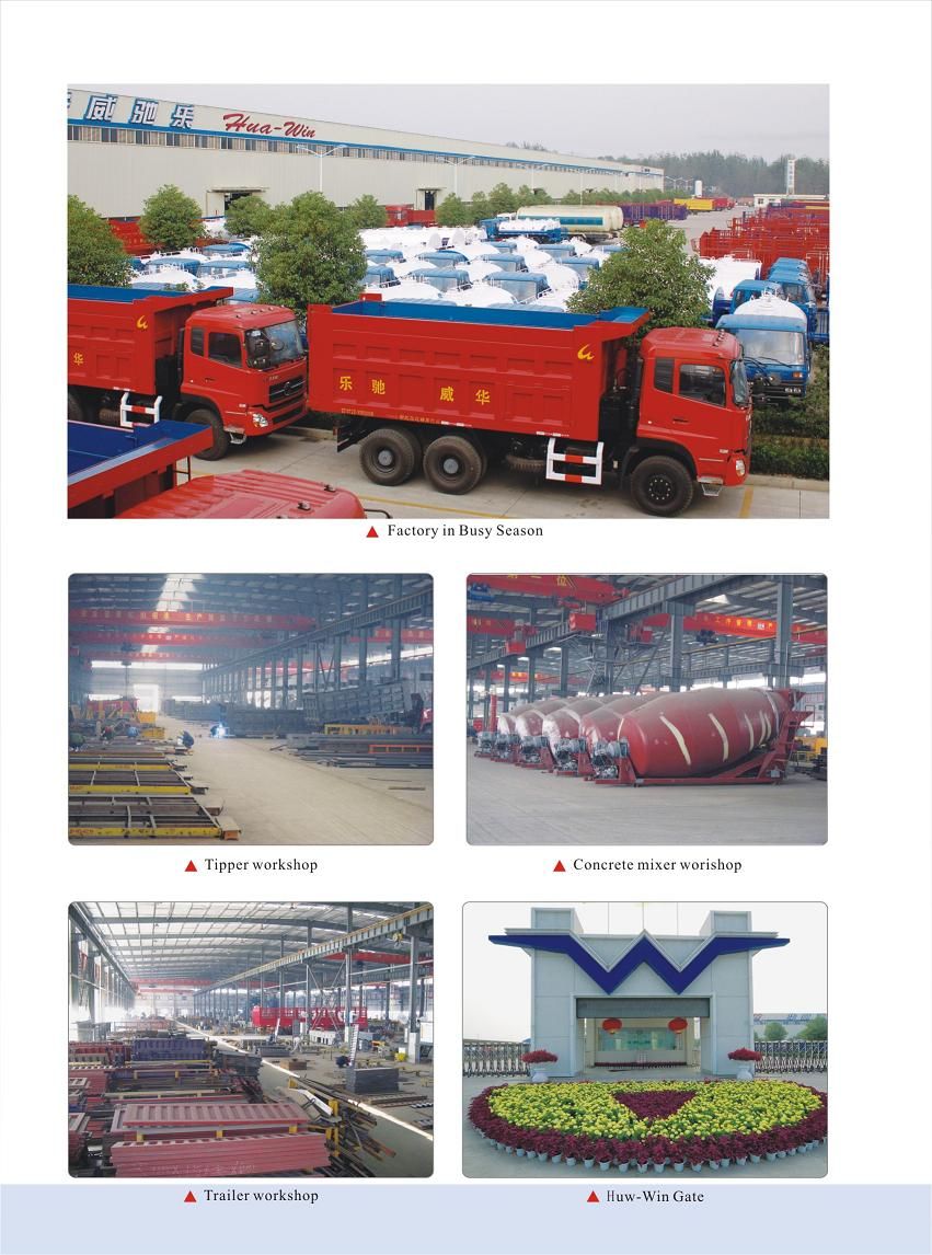 45 Cubic Meter 80 Tons U Shape Dump Tipper Semi Trailer
