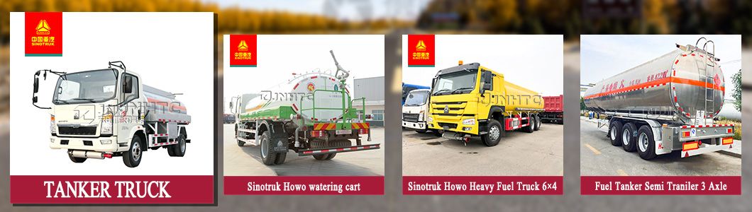 China Light Truck Sinotruk HOWO Water Tank Cargo Refrigerator Tractor Dump Concrete Tow Garbage Tipper Compactor Box Sewage Suction Fuel Truck for Sale