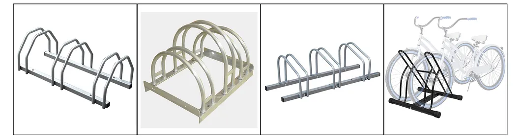 Detachable Steel Floor Mounted Multi-Capacity Bicycle Parking Stand