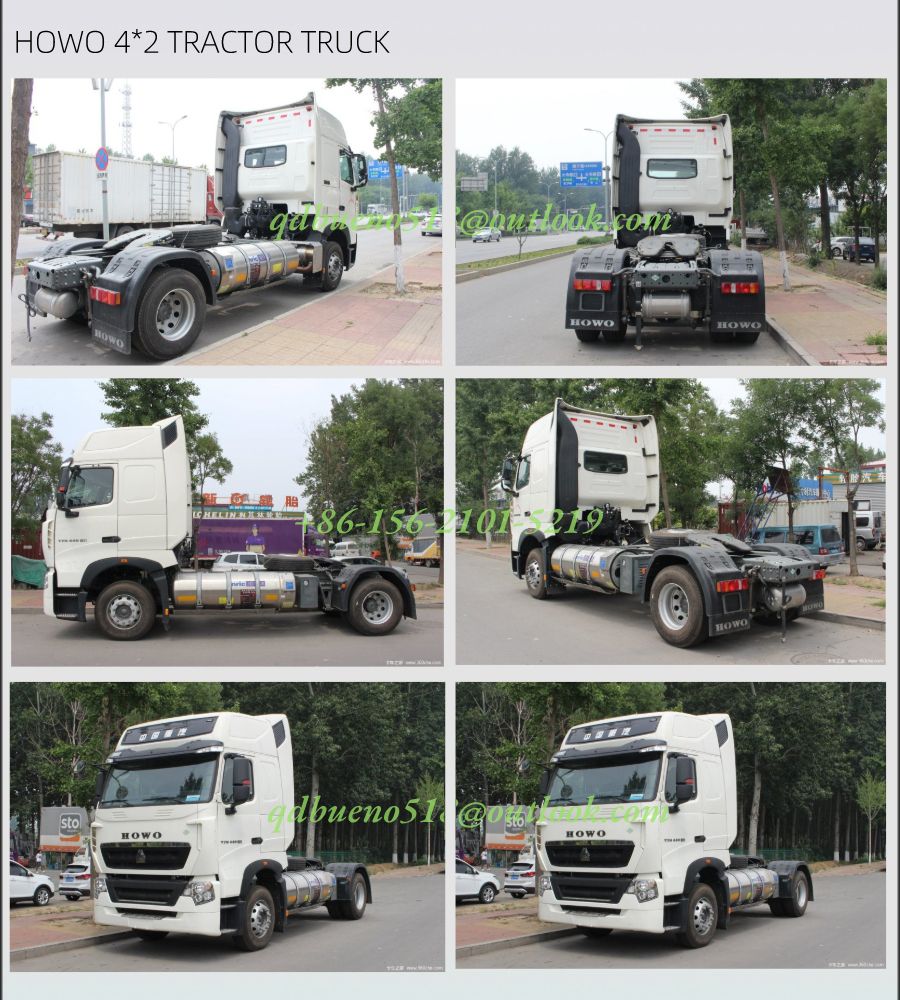 New 420HP 371HP HOWO 10 Tyres Tractor Truck, 6X4 Prime Mover Head for Sale