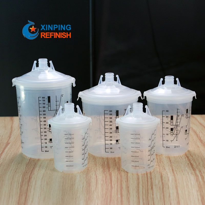 High Quality 600ml 650ml Disposable Plastic Spray Paint Mixing Cup