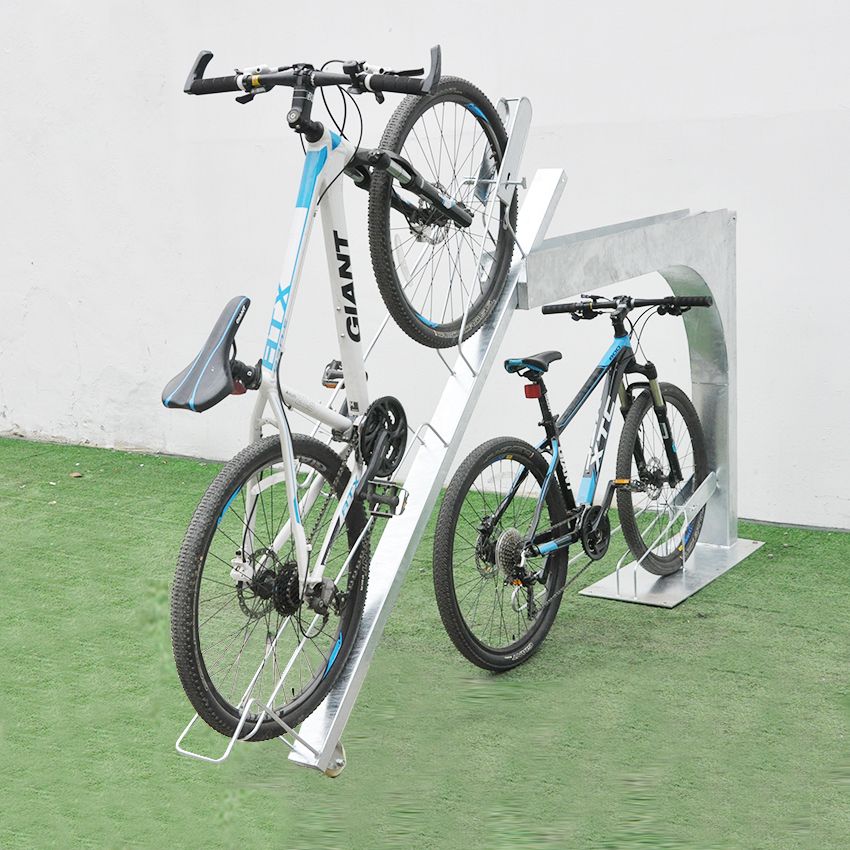 Metal Parking Exterior Cycling 2 Bike Rack Carrier with Locking System