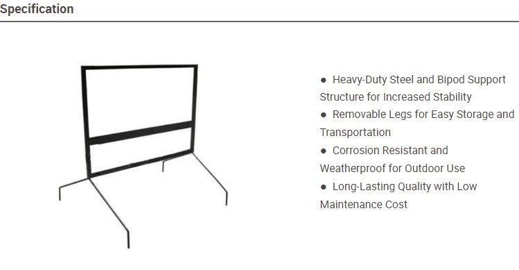 Opt23 Australia Standard Signage Crowd Control Safe Zone Road Traffic Barrier Safety Warning Signs Frame Y-Stand Legs