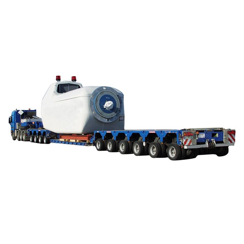 Customization Extendable Lowbed Trailer Multi Functional Gooseneck Hydraulic Combined
