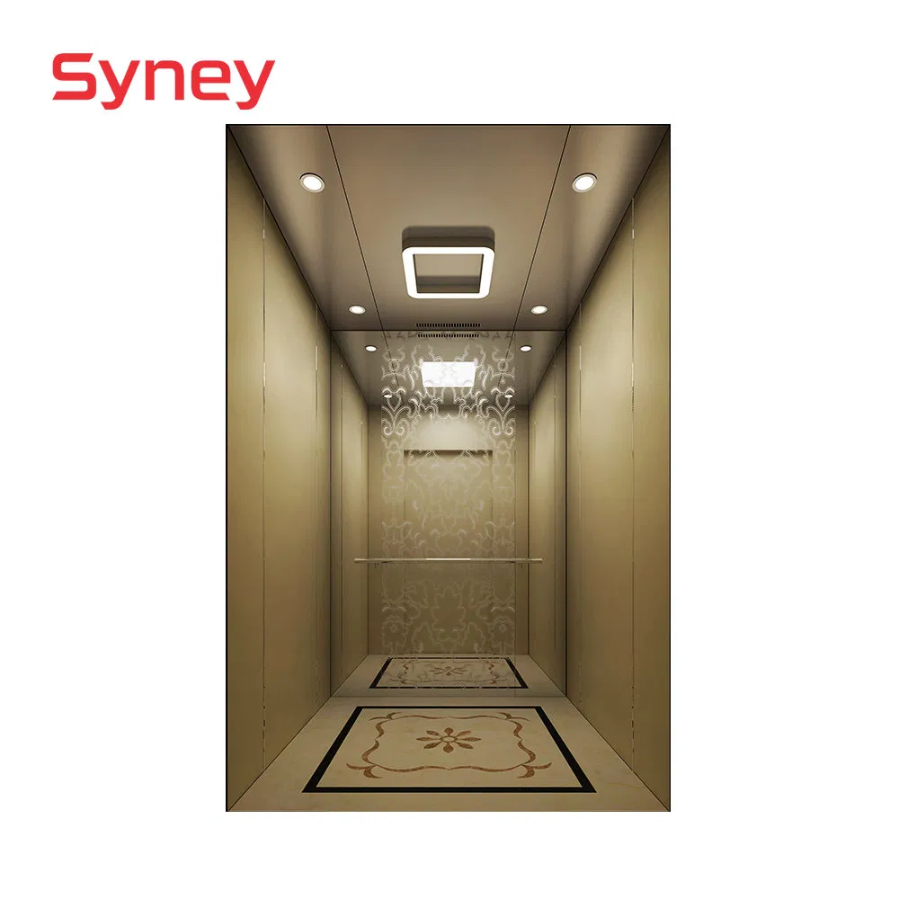 China Factory Price Mirror Etching Stainless Steel Passenger Home Elevator Lift