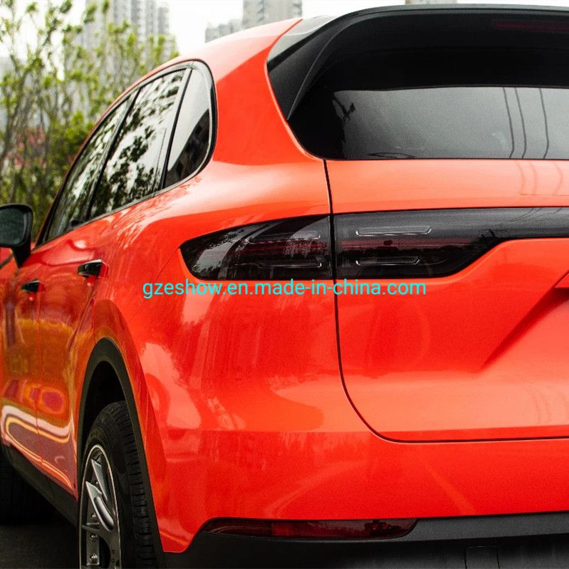 Matte Orange PVC Car Wrap Film Body Vinyl Sticker
