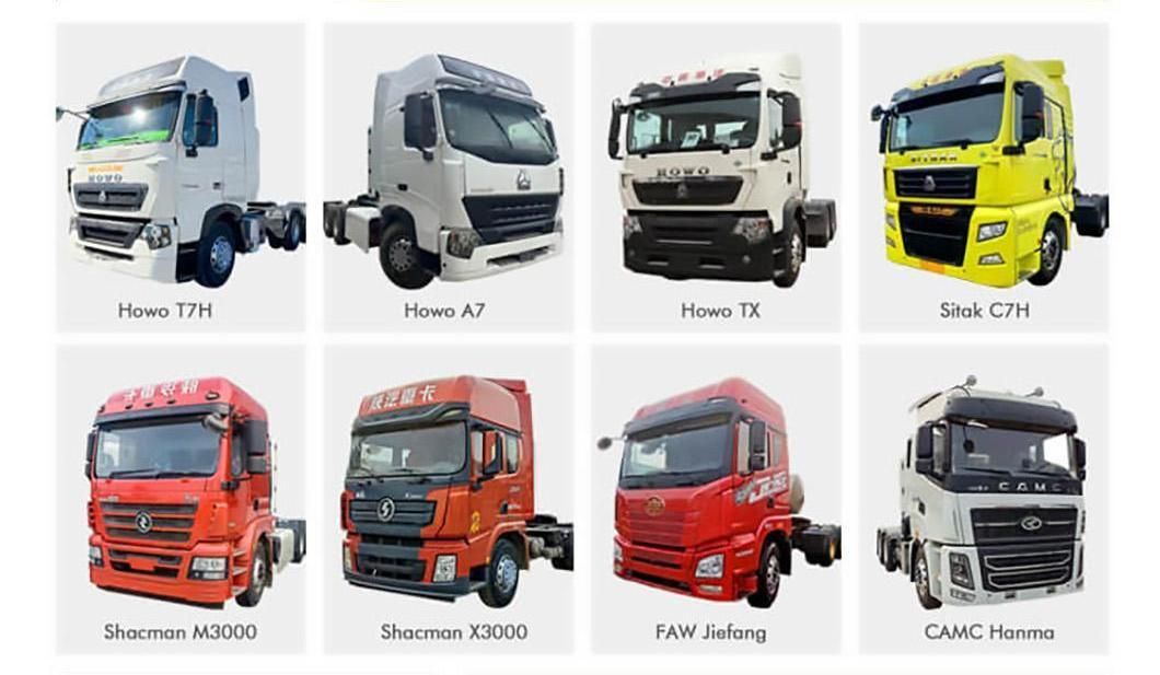 HOWO T7h Used 6X4 CNG Tractor Truck Head 10 Wheels Long Distance Transport 40 Ton Design Tractor Truck for Sale