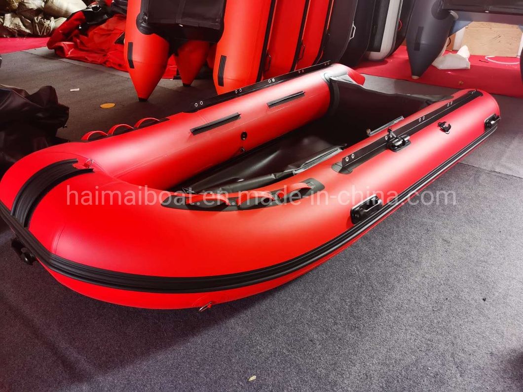 Classical Style 11.8FT 3.6m PVC Inflatable Boat Multi Colored Hypalon Boat with Aluminum Floor Coastwise Fishing Boat Cruiser Boat Sea Fishing Vessel for Sale