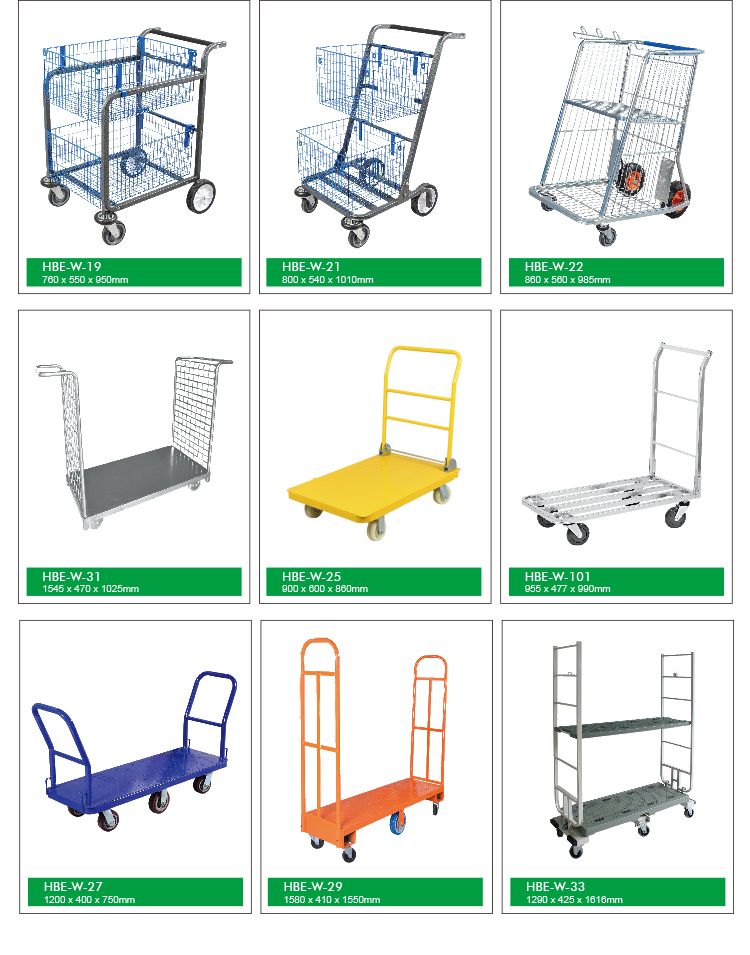 Platform Hand Flat Cart Trolleys