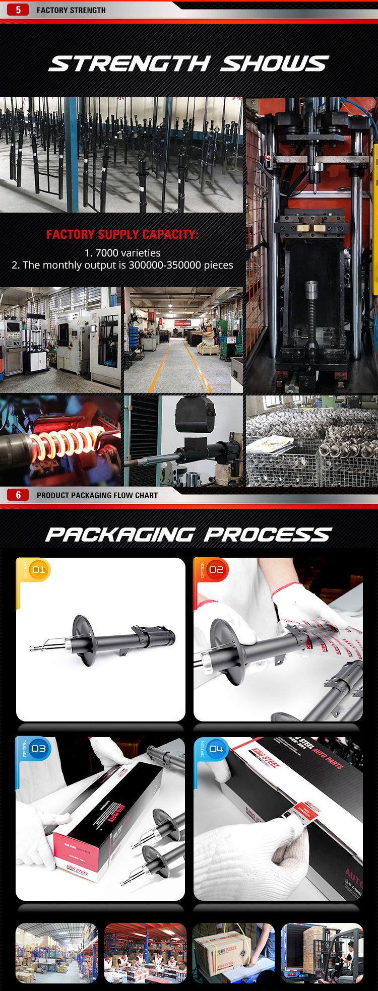 High Performance Auto Suspension Systems Shock Absorber for Honda Civic OEM (51350-TEA-T10)