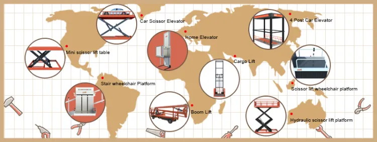 Vertical Freight Elevator Wall Mounted Lifts