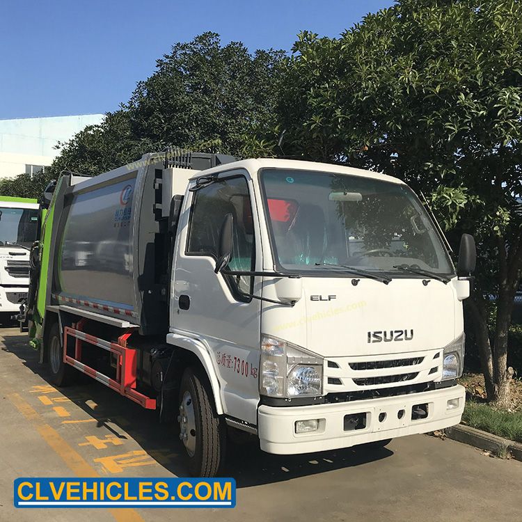 Isu. Zu 100p 98HP Refuse Collector Truck 5cbm Garbage Compactor Truck