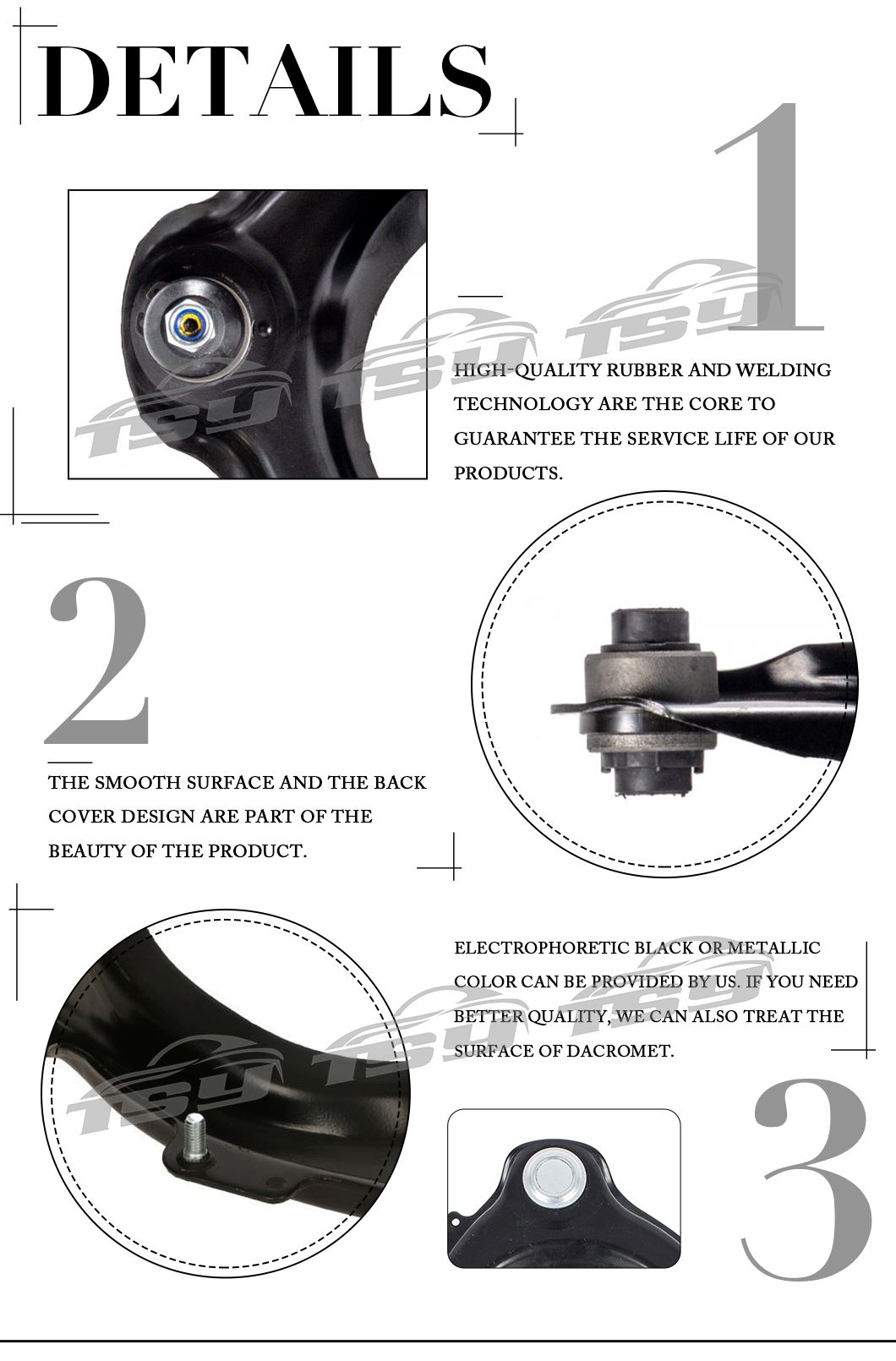 Auto Suspension Part OE 51450sdaa01&51460sdaa01 Control Arm for Honda