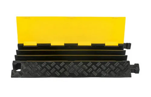 Heavy Duty 3-Channel Rubber Guardian Cable Protector