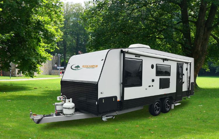 Direct Selling Box Travel Trailer with Pop out Beds Tent Mobile Caravan Travel Trailer RV Made in China