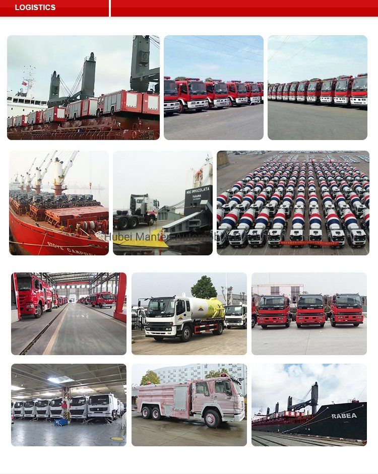 Manufacturer 6X4 Emergency Rescue Fire Fighting Truck Fire Rescue Truck Dry Powder Fire Engine Truck