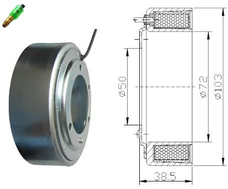 Universal Auto AC Spare Parts Compressor Accessory Sanden Coil
