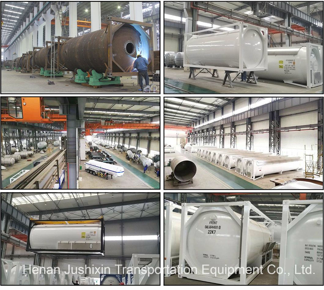 China Manufactufre T50 T75 Compressed Liquefied Petroleum LNG 20FT 40FT Tank Container