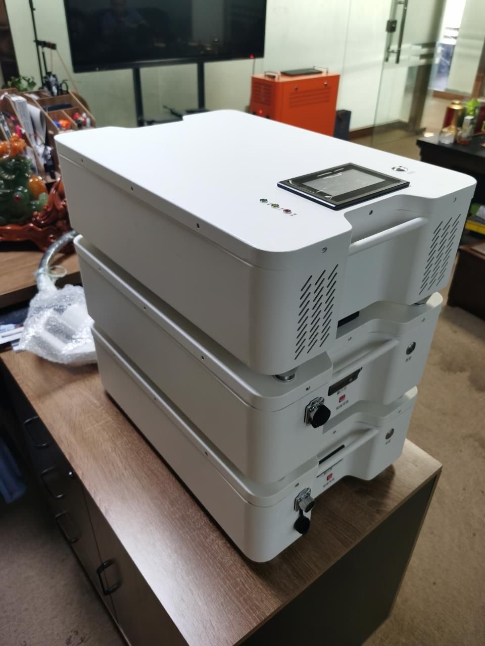 Portable Stacked Battery EV Charging Station for Home Use