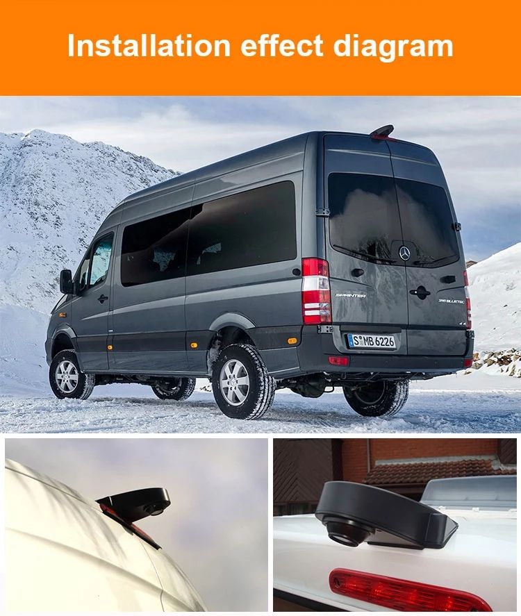 Roof Mount Night Vision Car Backup Mercedes-Benz Sprinter Reversing Camera for MB Van