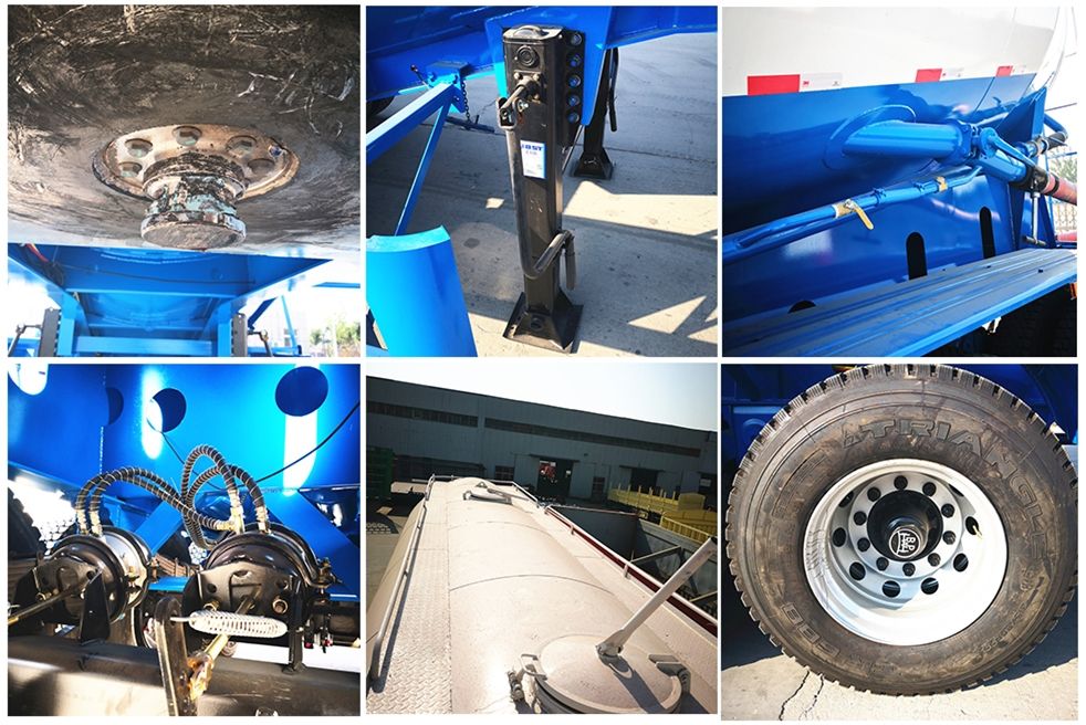 2 Axles 30 M3 Bulk Cement Semi Trailer for Sale