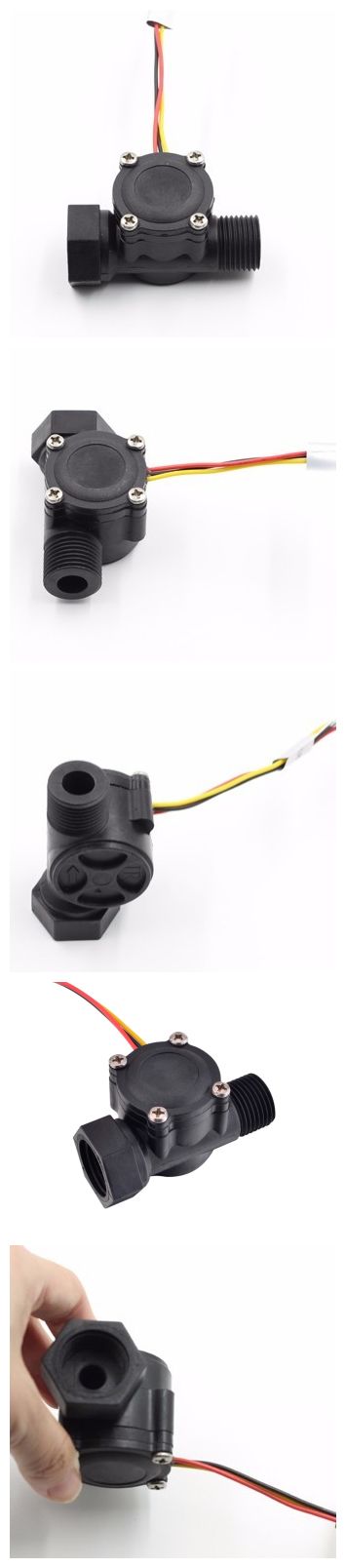 High Precision Plastic Vertically and Horizontally Mounted Water/Oil Hall Flow Rate Sensor