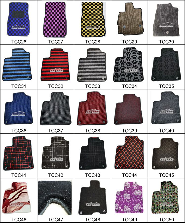 Custom Size Cut Pile Car Carpet Mat for Model Y