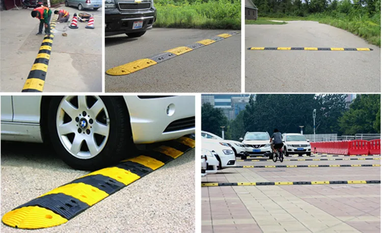 900mm Rumble Stripe Hump Road Safety Rubber Speed Bump