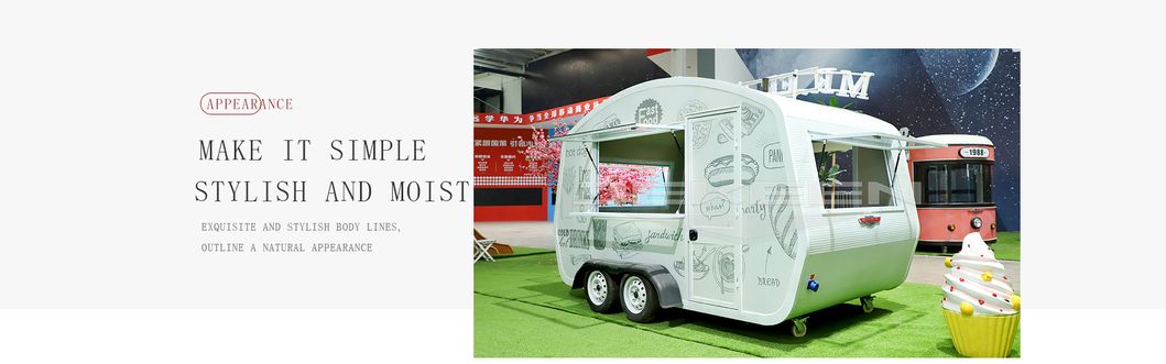 Jekeen Customized BBQ Street Vending Mobile Food Cart with Fashionable Outlook-Frank
